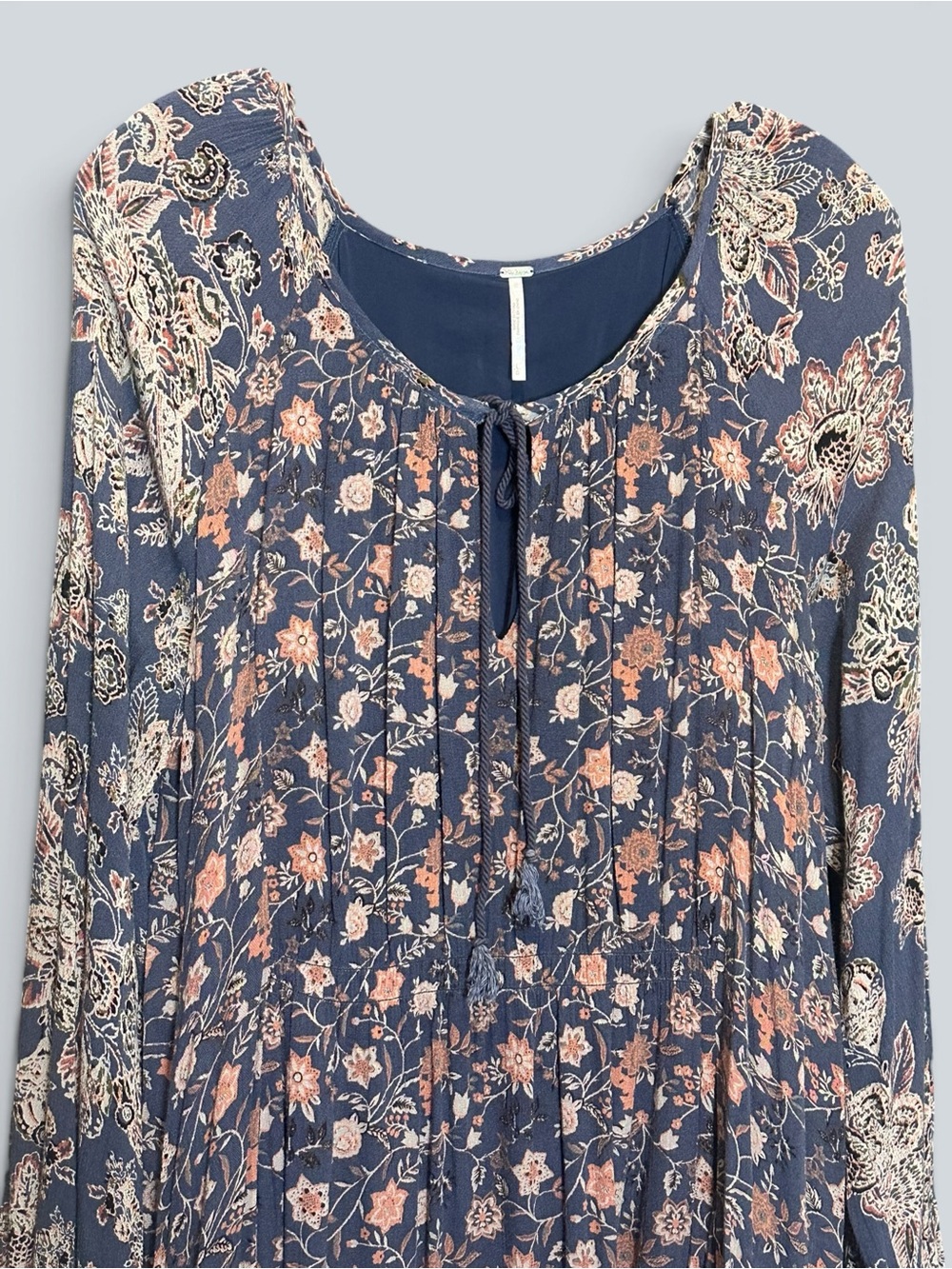 Free People Lucky Loosey Floral Swing Mini Dress Large - Picture 3 of 8